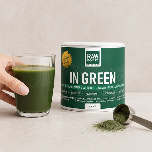 In Green, mix verde ecologic anti-balonare, detoxifiant, pentru talie suplă 200g