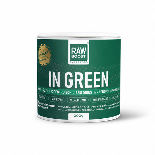 In Green, mix verde ecologic anti-balonare, detoxifiant, pentru talie suplă 200g