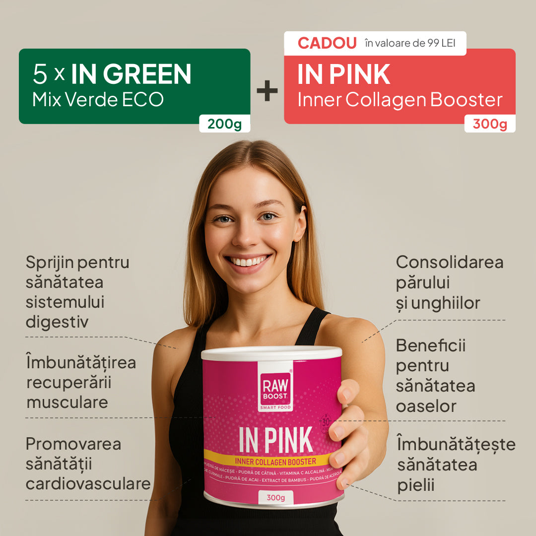 In Green, mix verde ecologic anti-balonare, detoxifiant, pentru talie suplă 200g