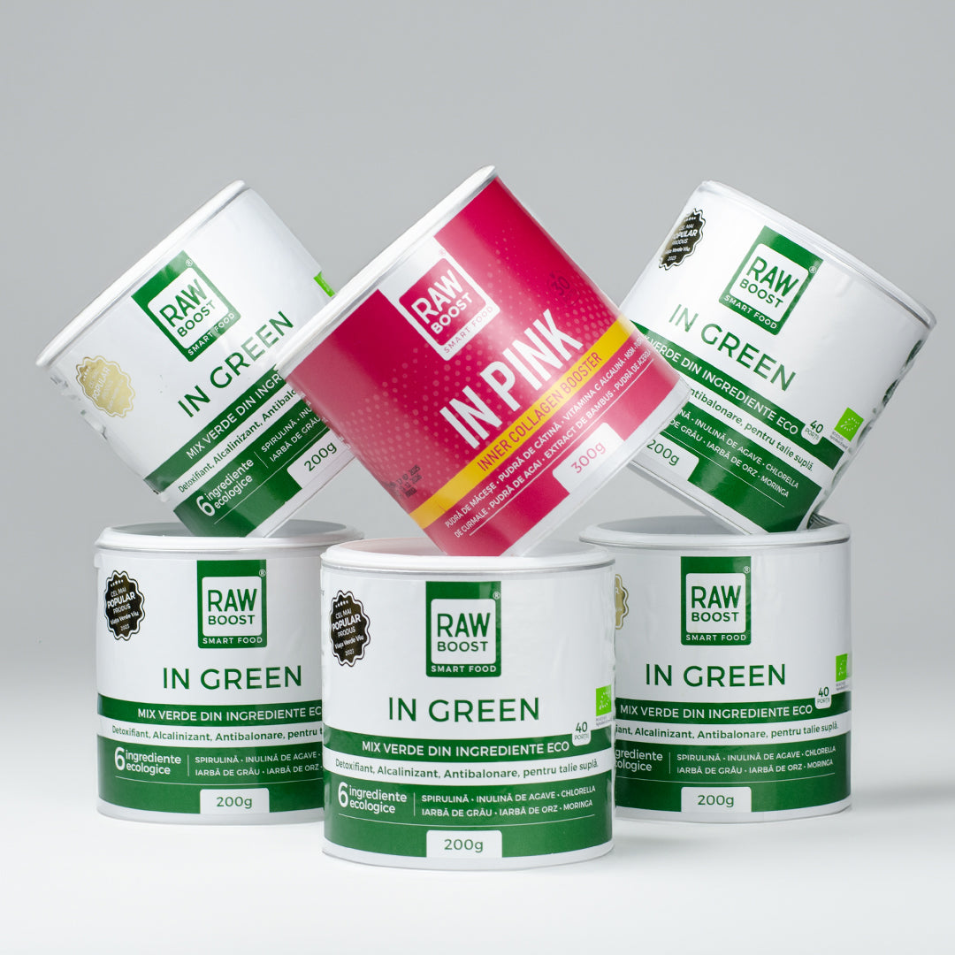 In Green, mix verde ecologic anti-balonare, detoxifiant, pentru talie suplă 200g