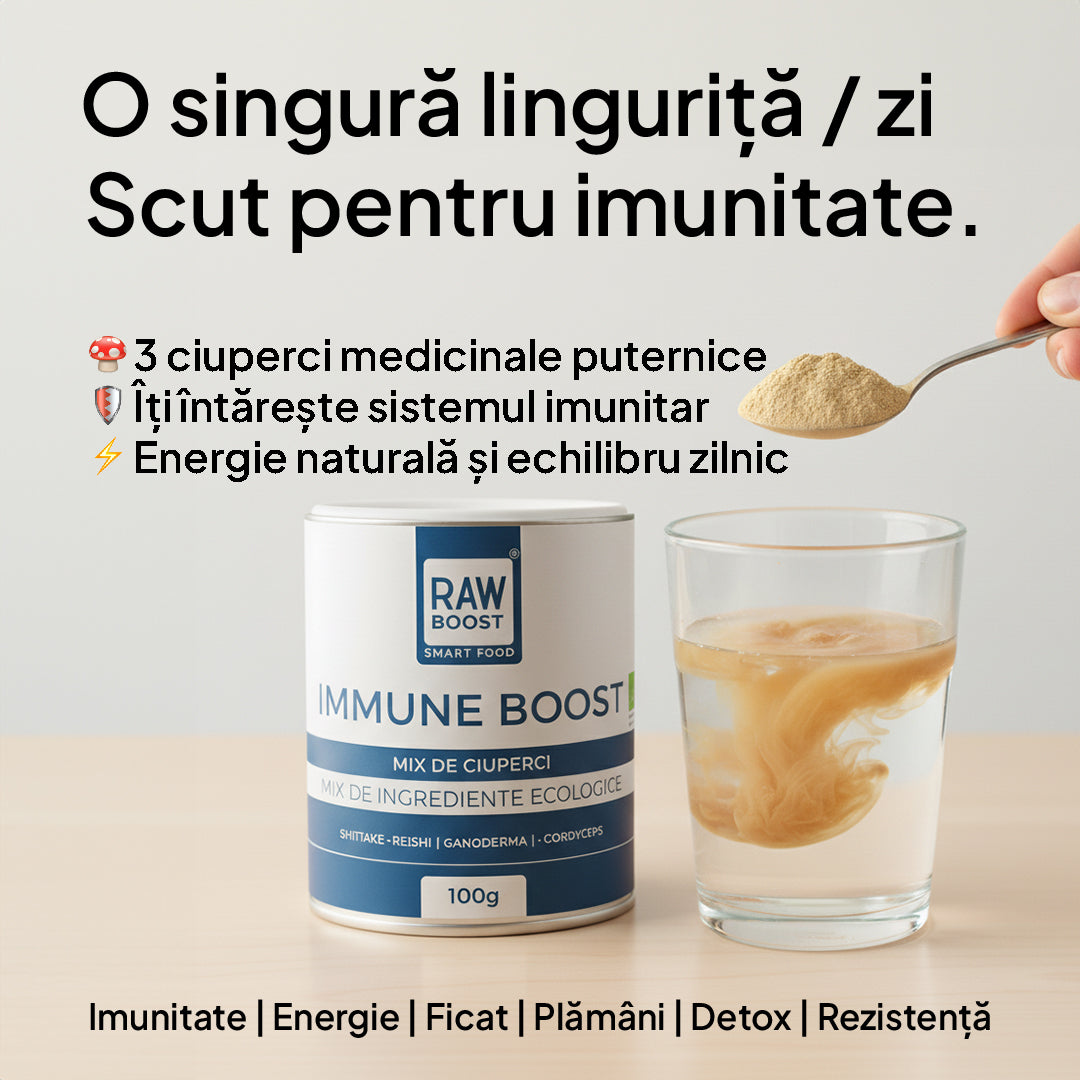 Immune Boost, Mix de ciuperci - echilibrează sistemul imunitar 100g