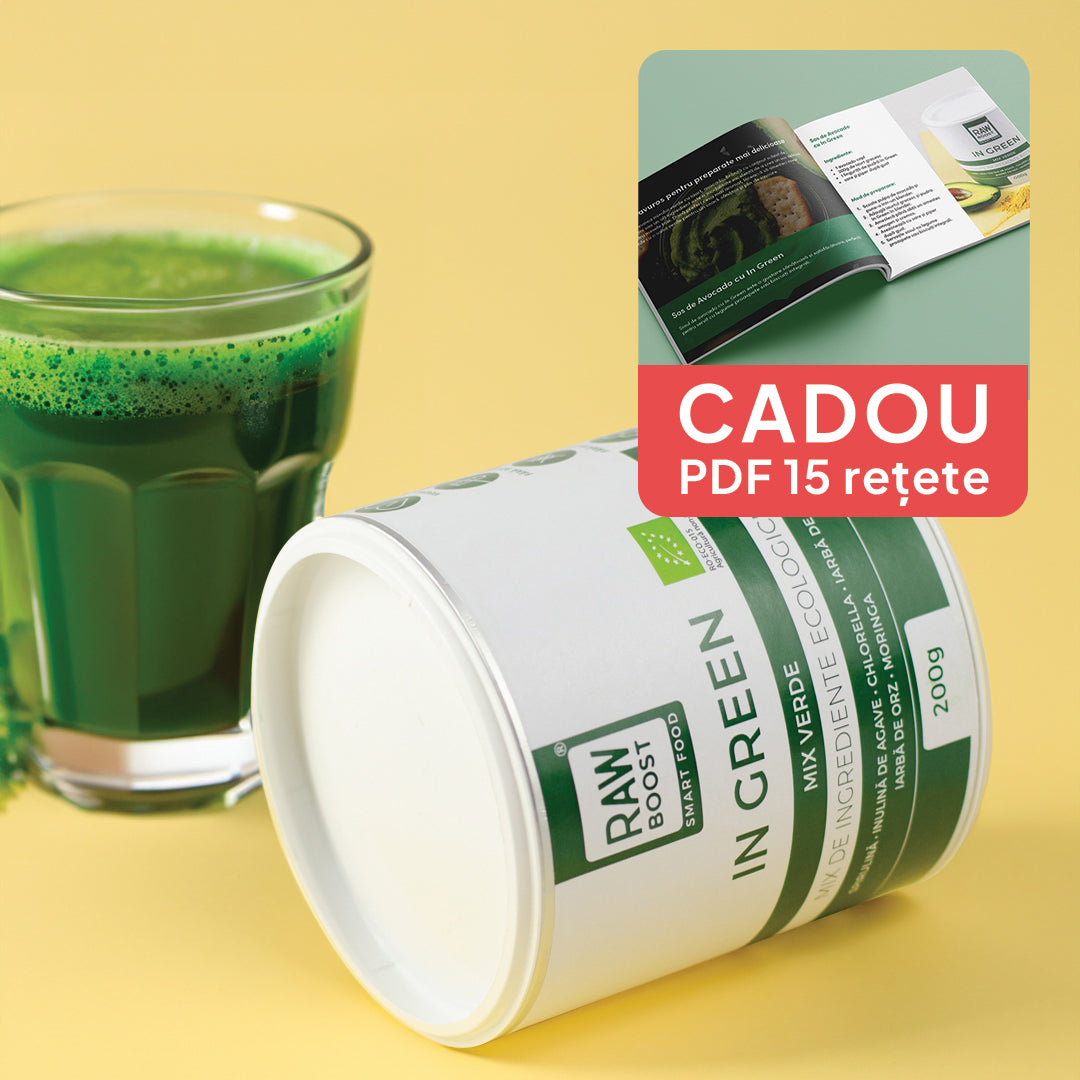 In Green, mix verde ecologic anti-balonare, detoxifiant, pentru talie suplă 200g