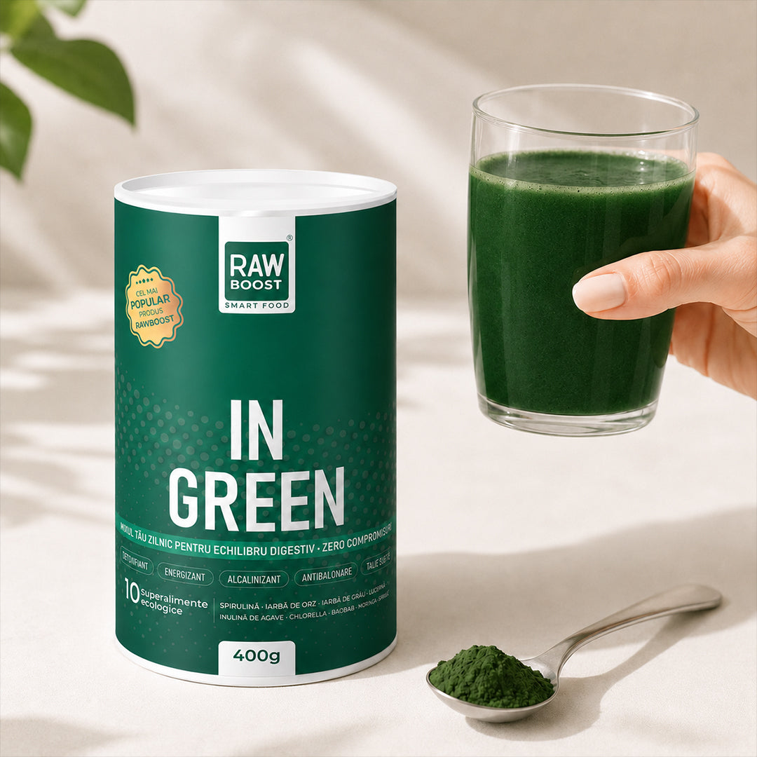 In Green mix verde ecologic anti-balonare, detoxifiant, pentru talie suplă 400g