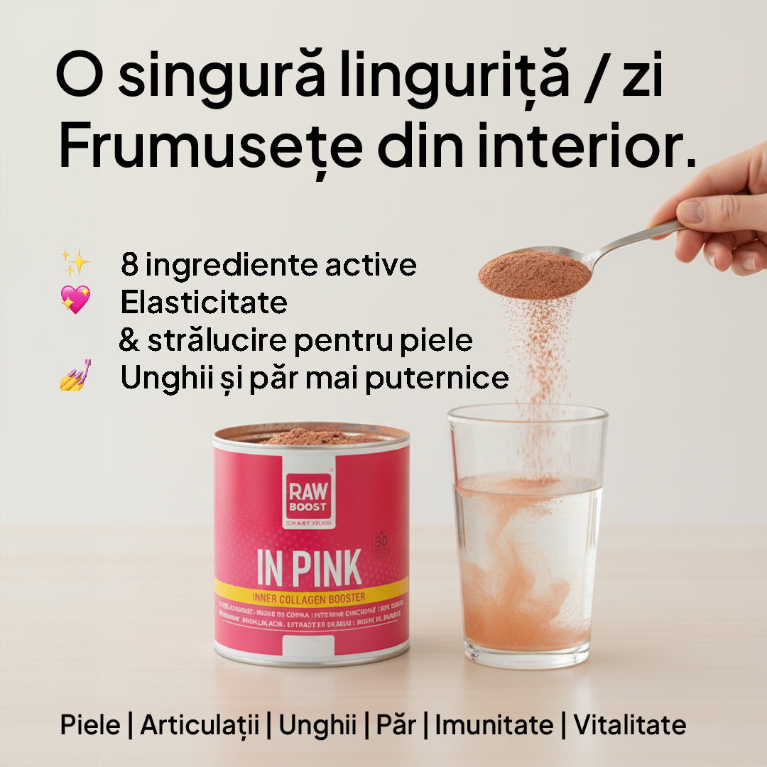 In Pink - Inner Collagen Booster | Stimulează producția naturală de colagen, 300g