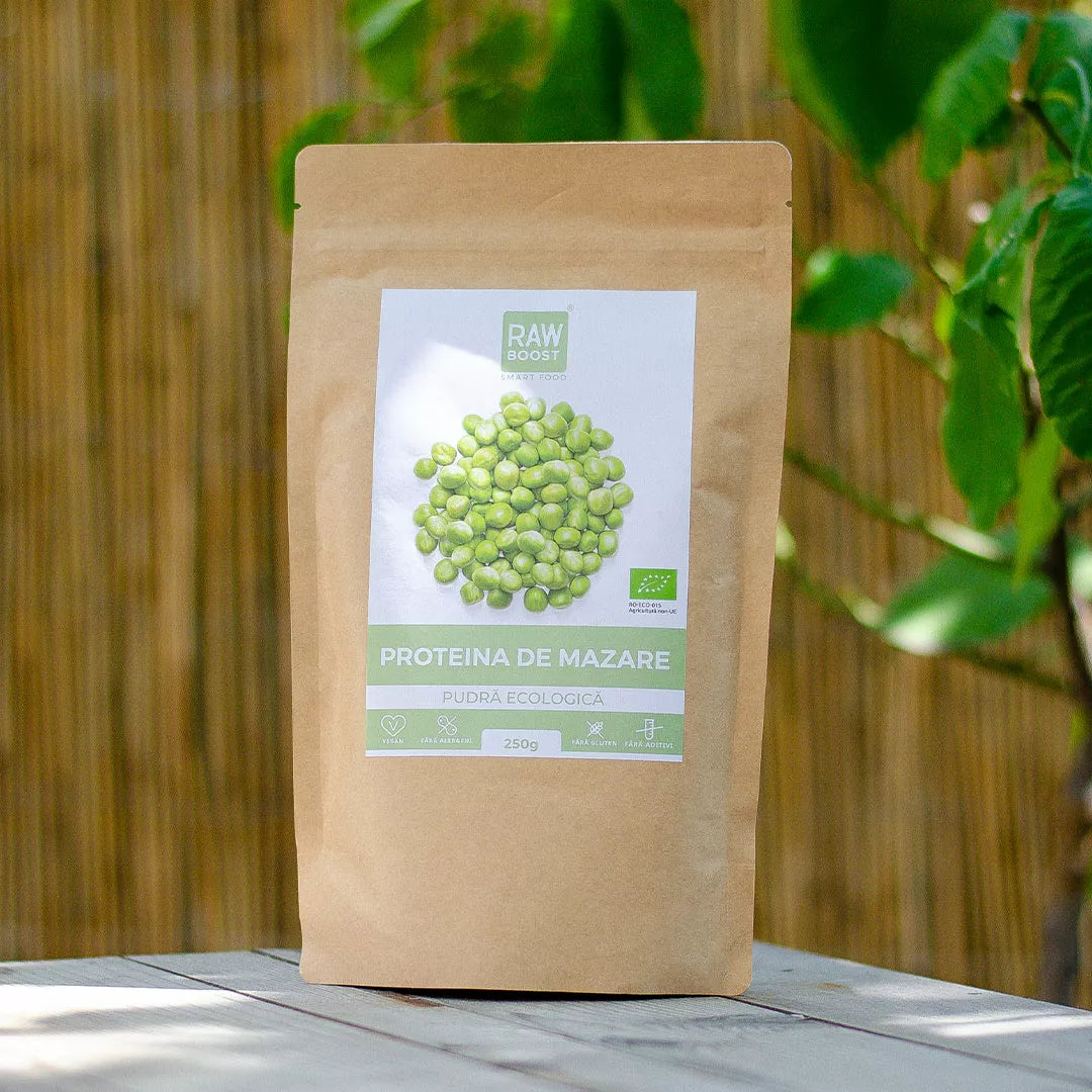 Proteină de mazăre pudră ecologică - 250g